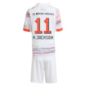 Dětské fotbalový komplet Bayern Munich Nicolas Jackson #11 Venkovní košile 2025-26 Krátkým Rukávem